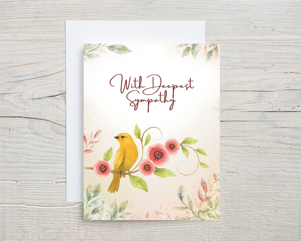 Sympathy Card - With Deepest Sympathy