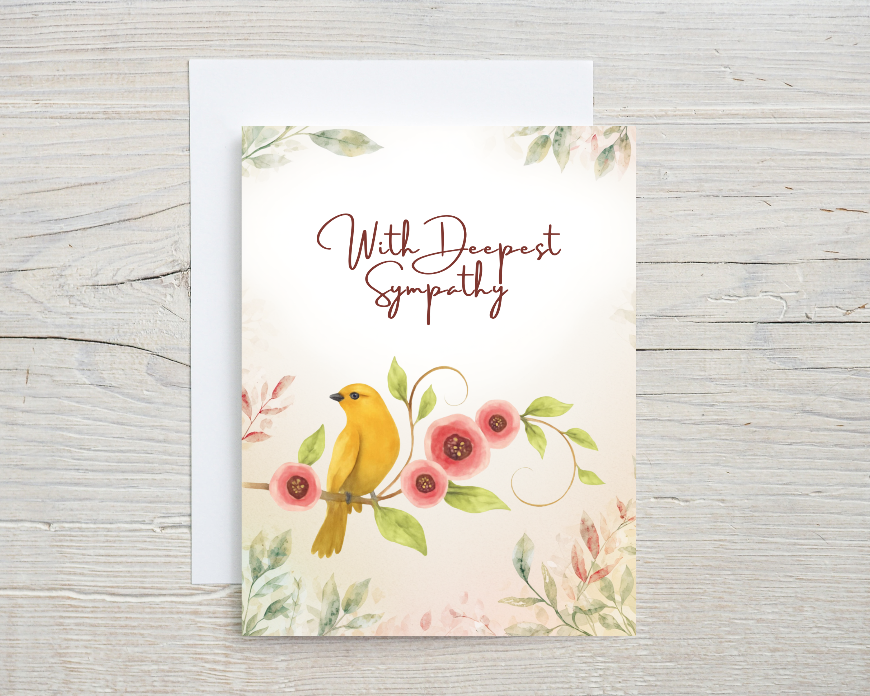 Sympathy Card - With Deepest Sympathy