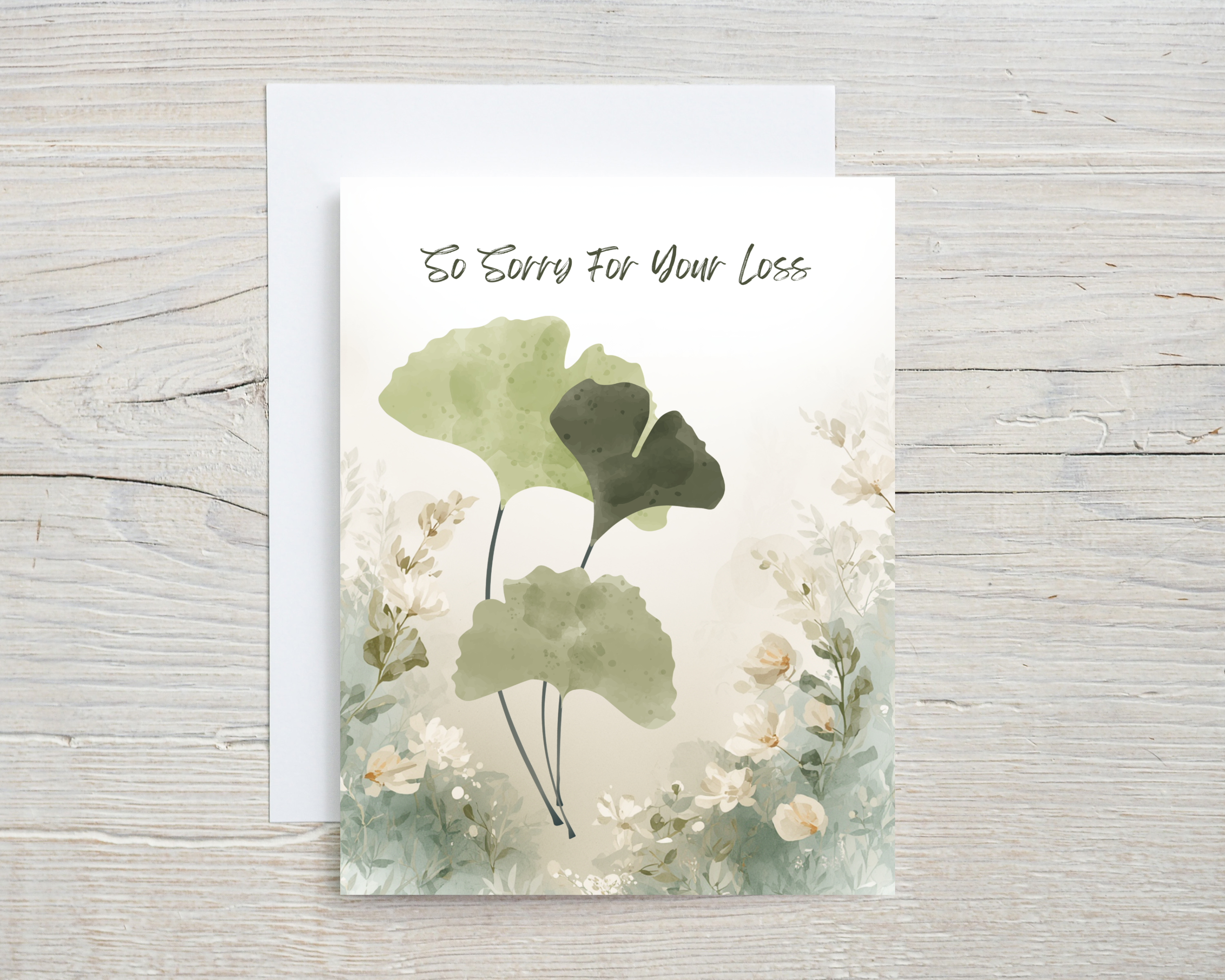Sympathy Card - So Sorry For Your Loss