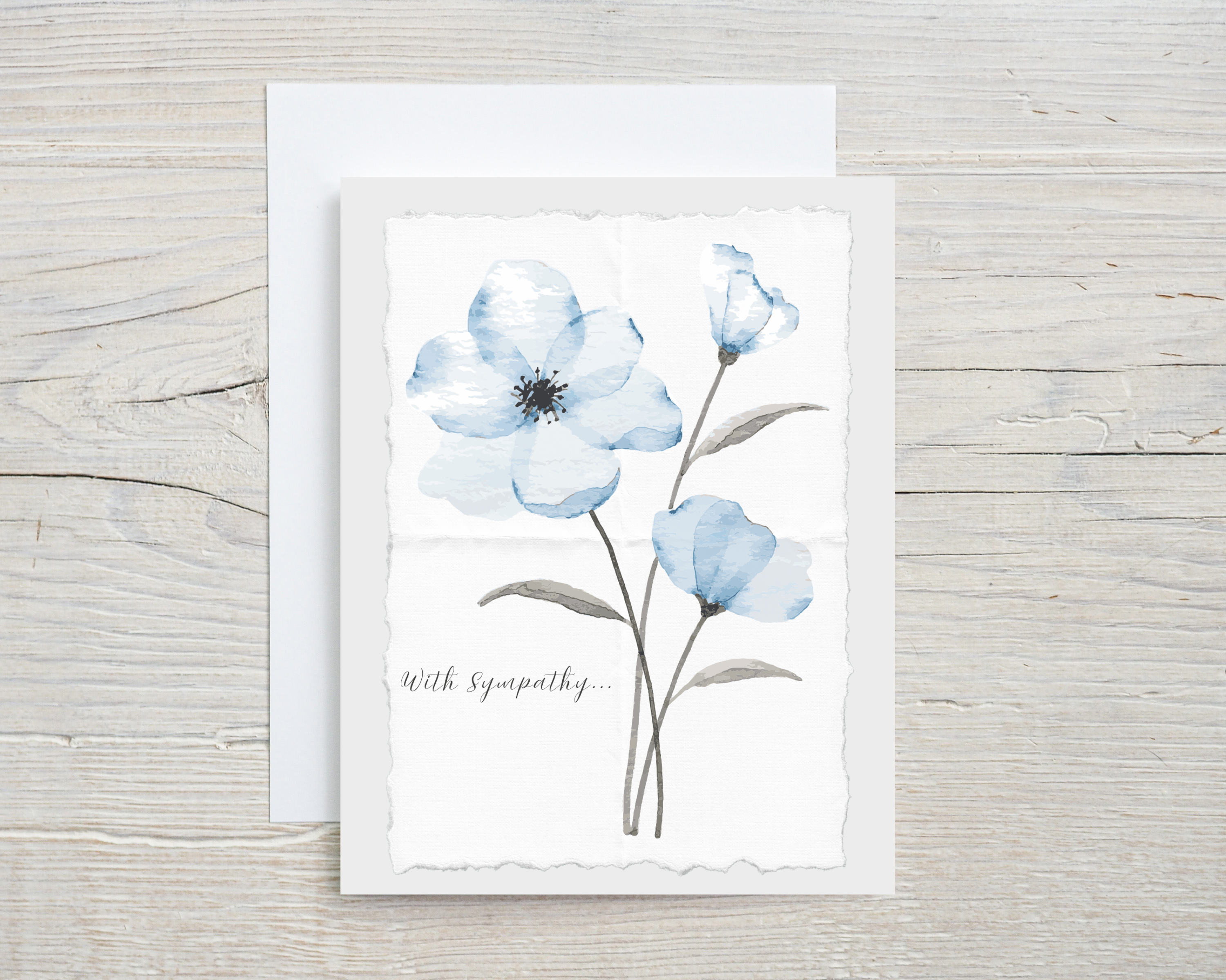 Sympathy Card - With Sympathy