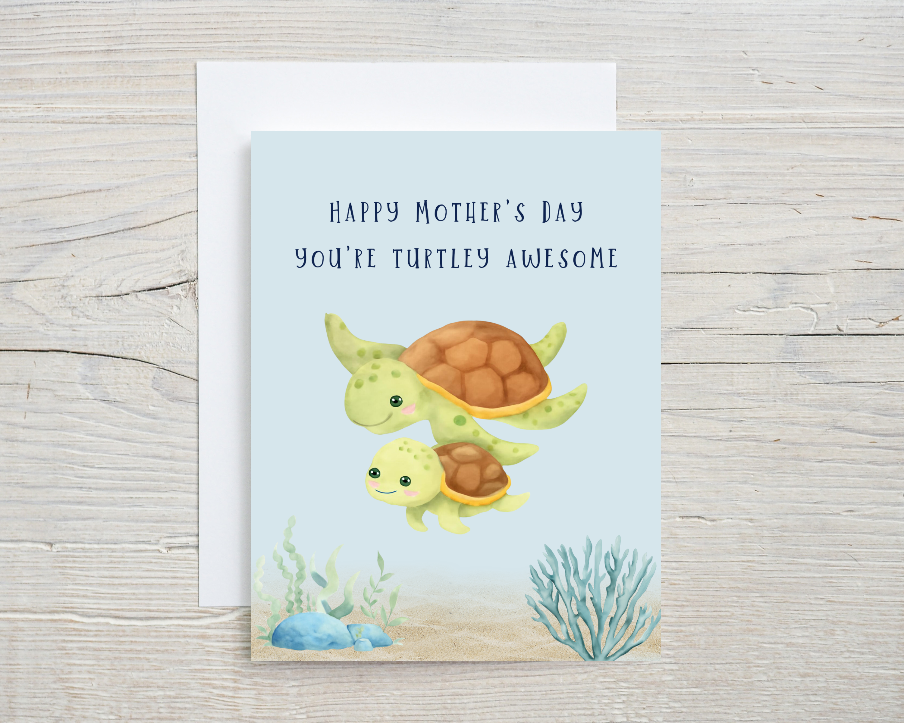 Mother's Day Card - You're Turtley Awesome