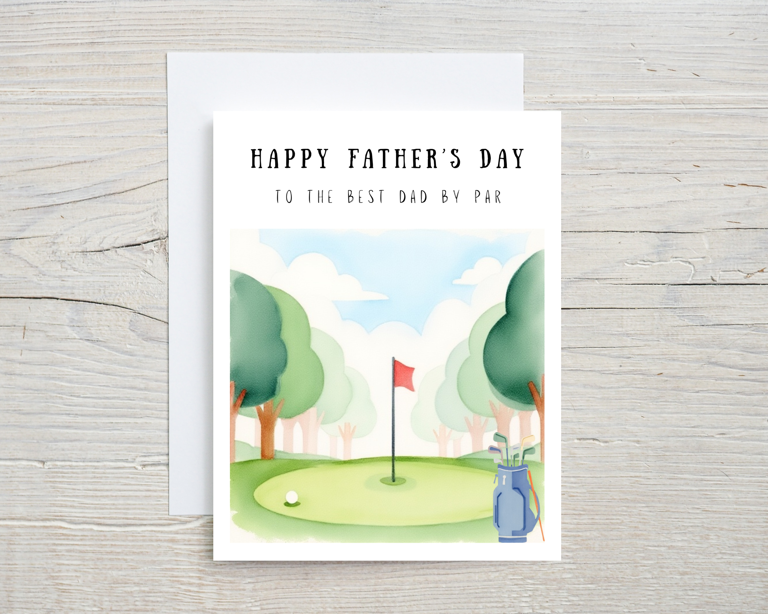 Father's Day Card - Best Dad By Par