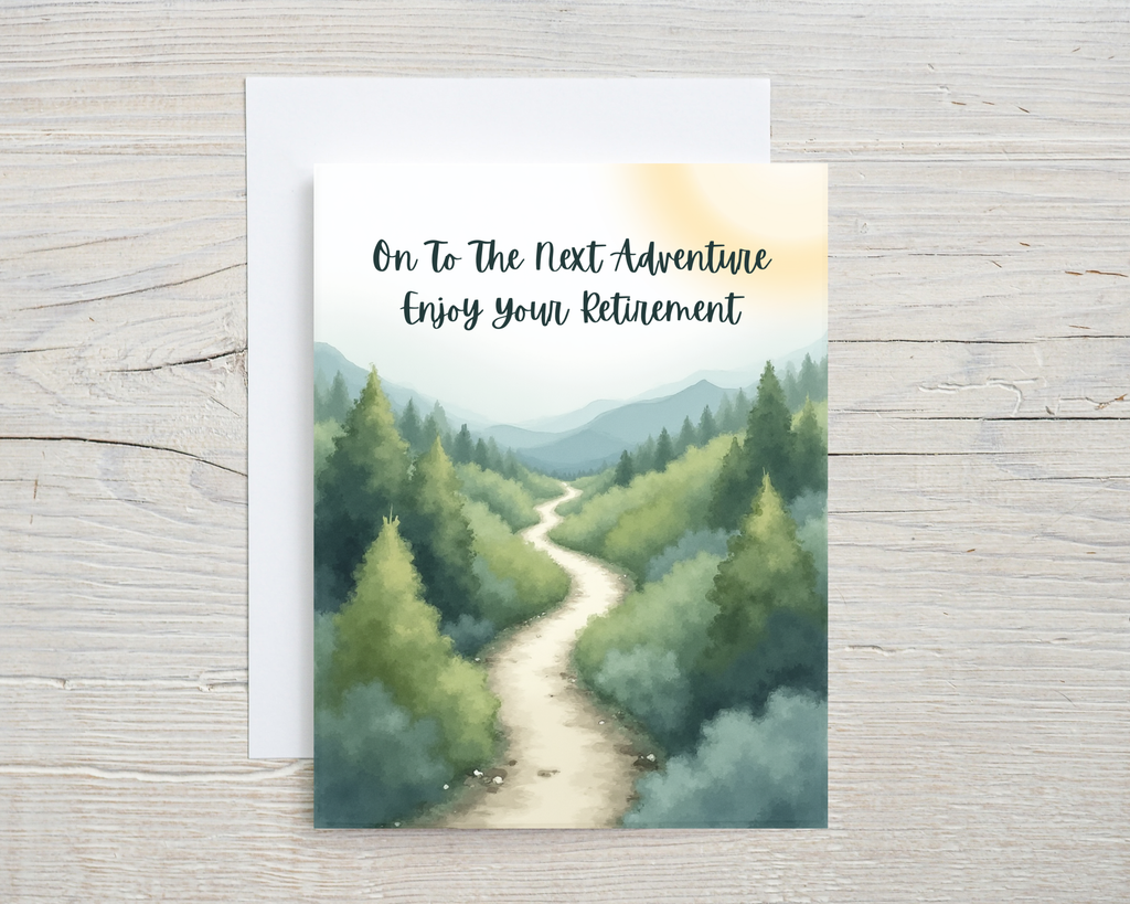 Retirement Card - On To The Next Adventure