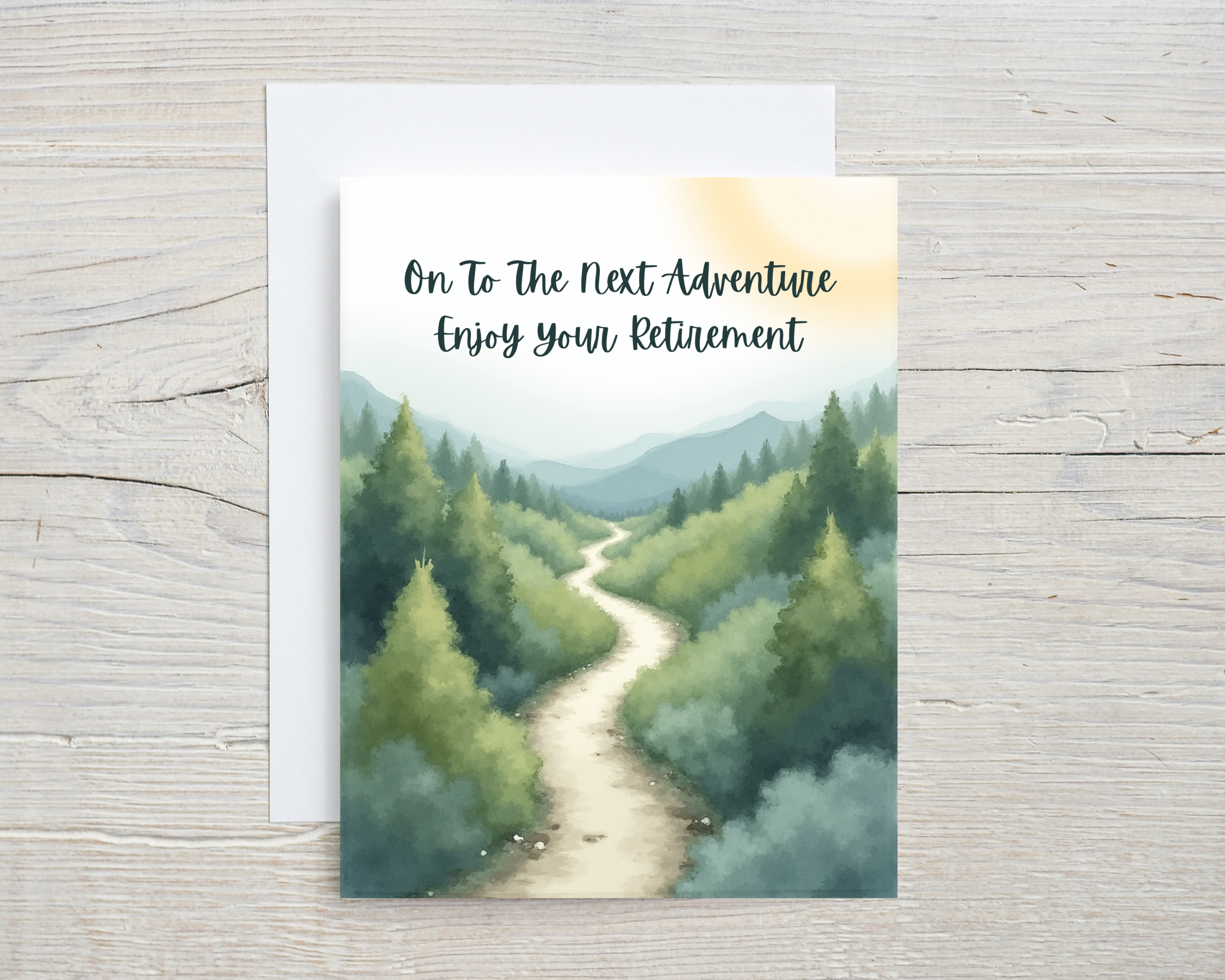 Retirement Card - On To The Next Adventure