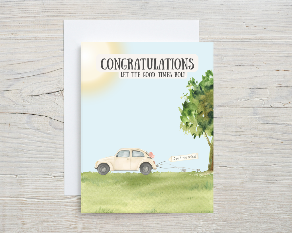 Wedding Card - Let The Good Times Roll