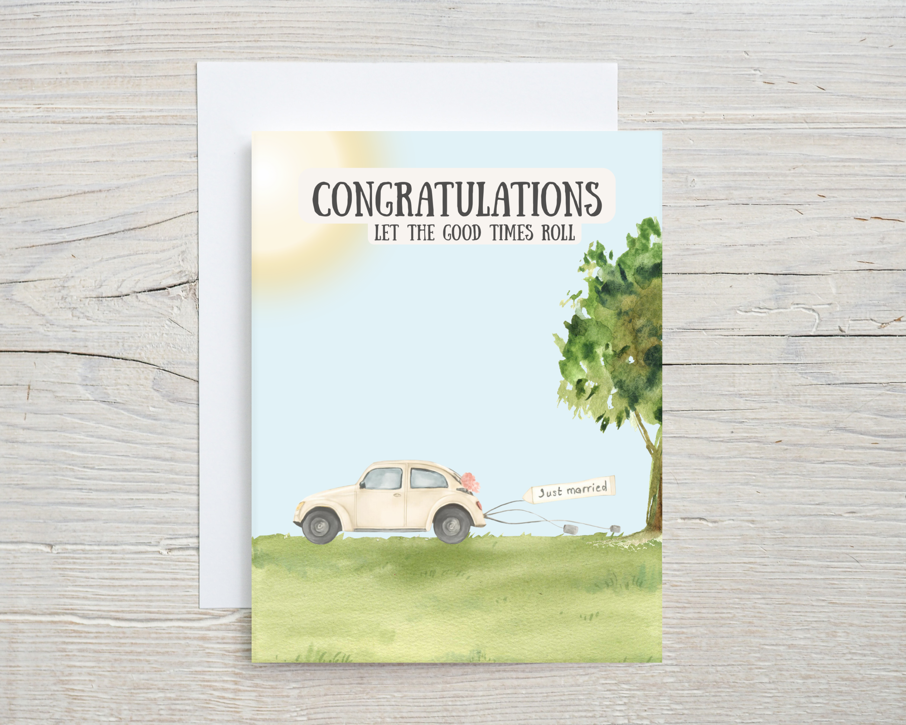 Wedding Card - Let The Good Times Roll