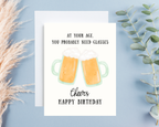 Birthday Card - Beer Glasses