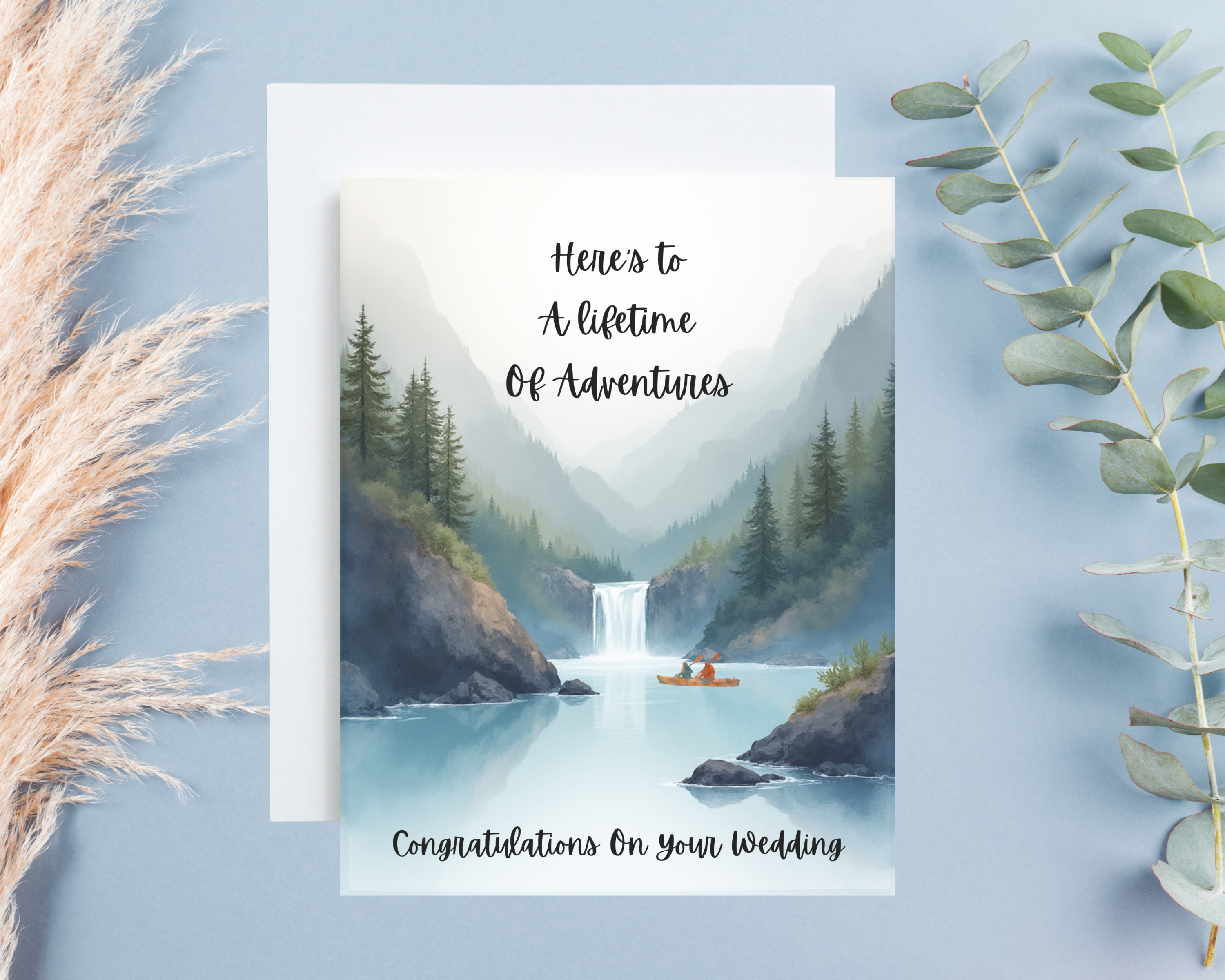 Wedding Card - Here's To A Lifetime Of Adventures