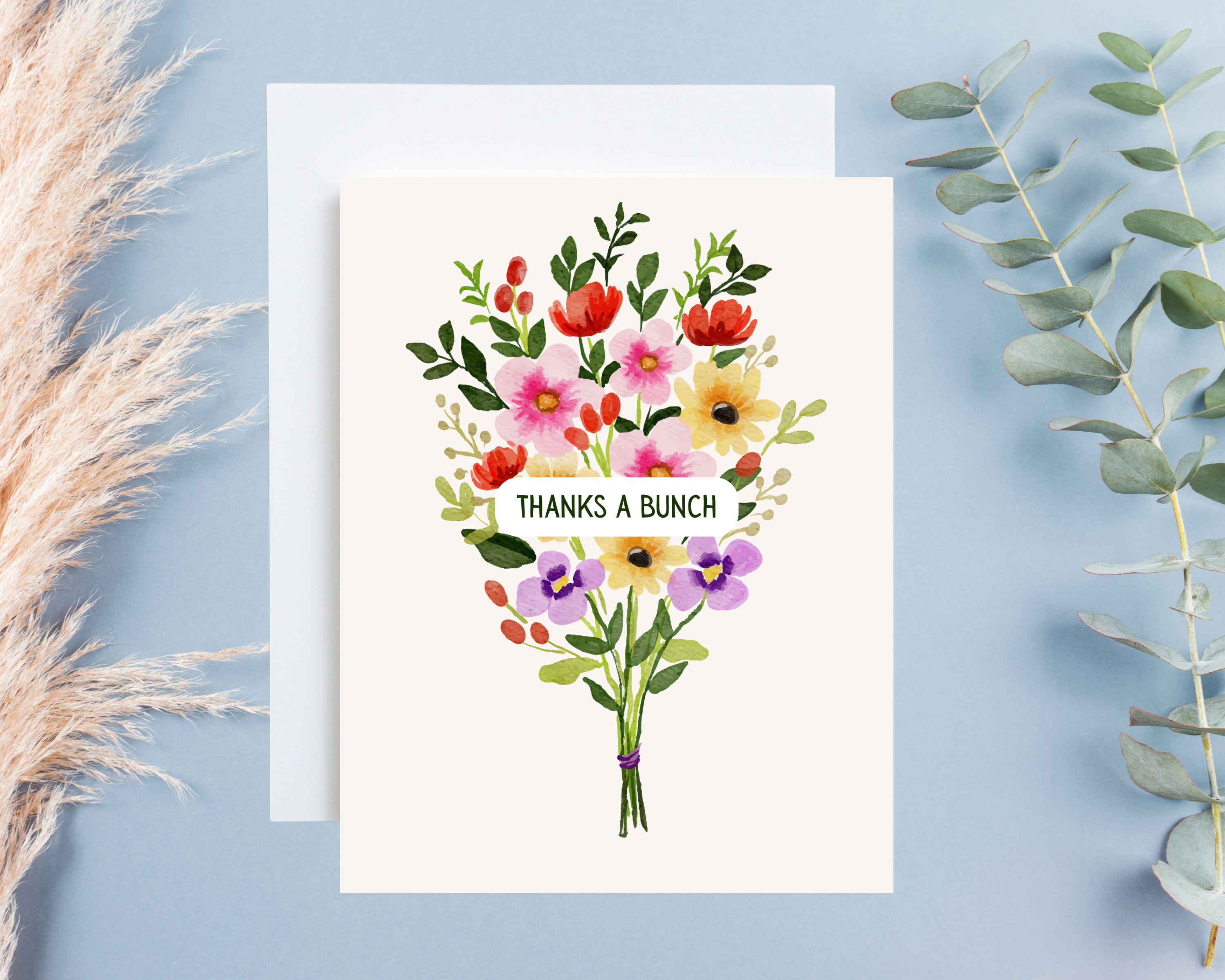 Thank You Card - Thanks A Bunch