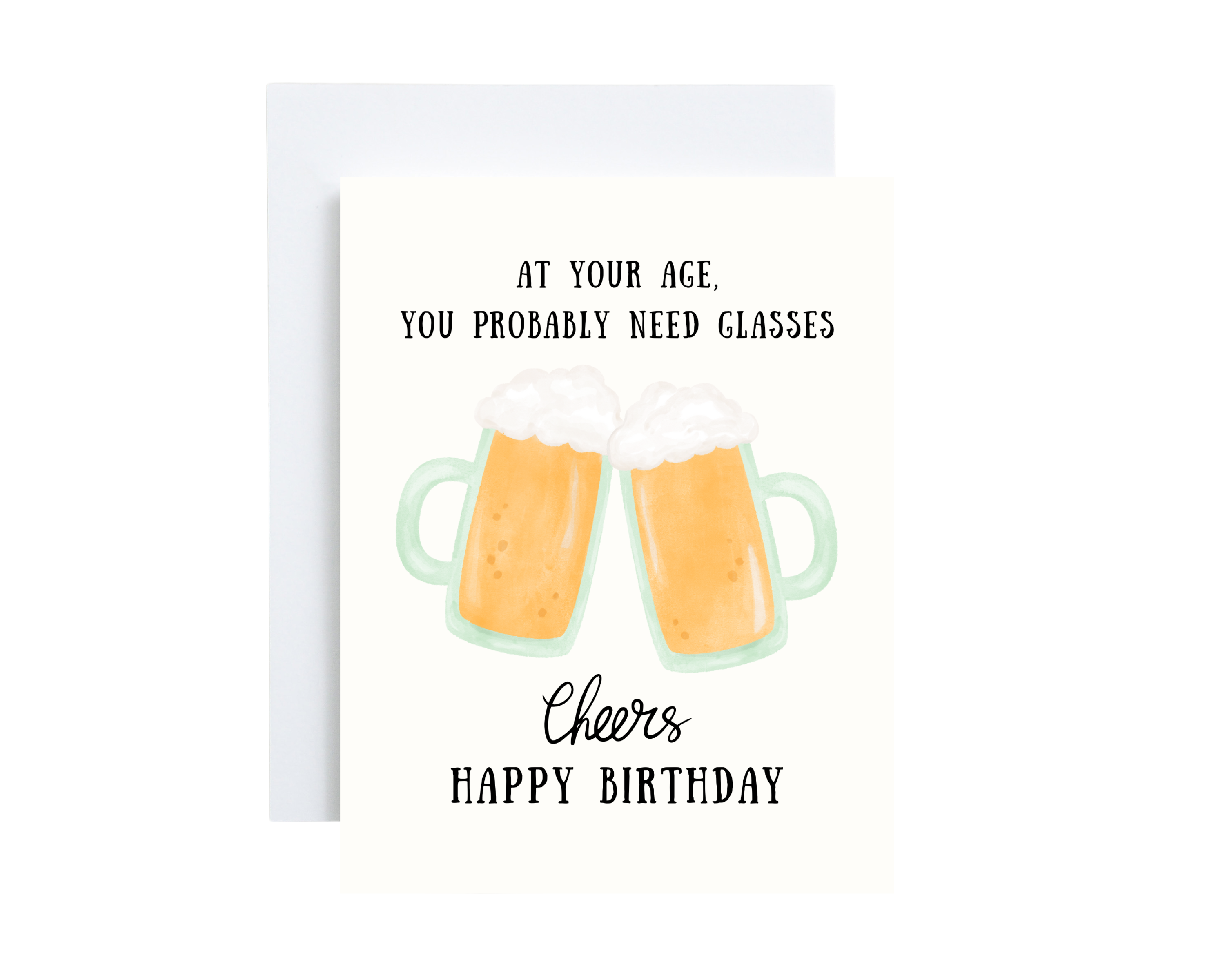 Birthday Card - Beer Glasses