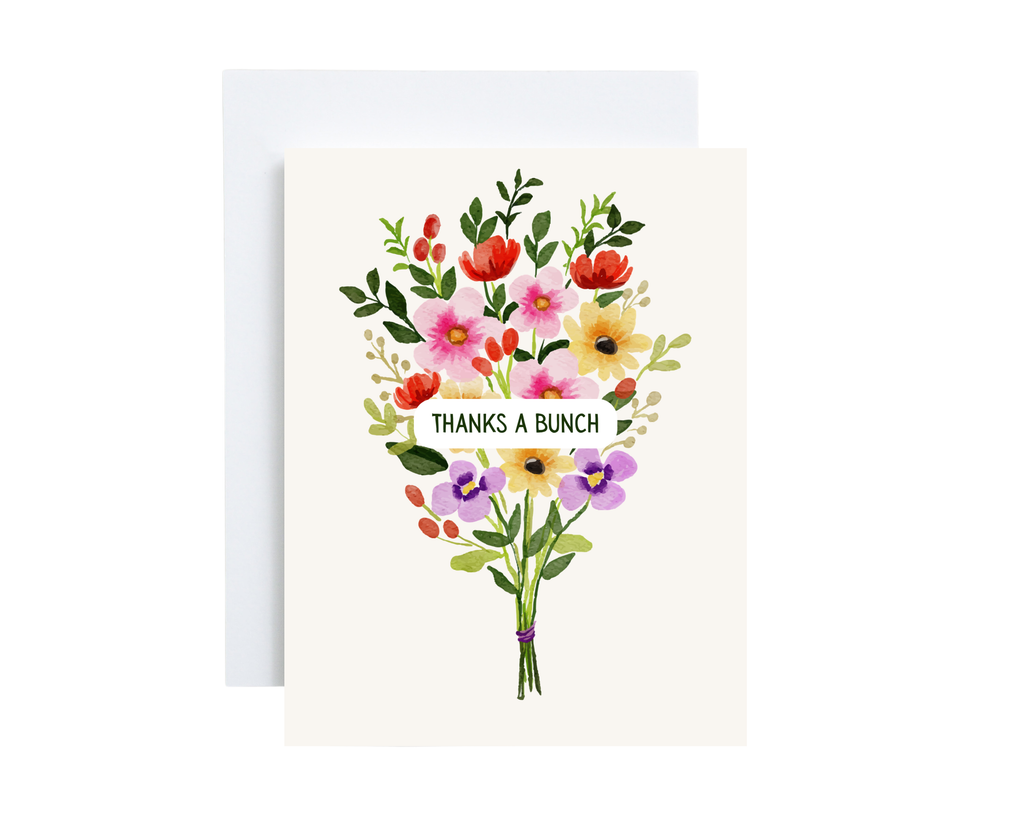 Thank You Card - Thanks A Bunch
