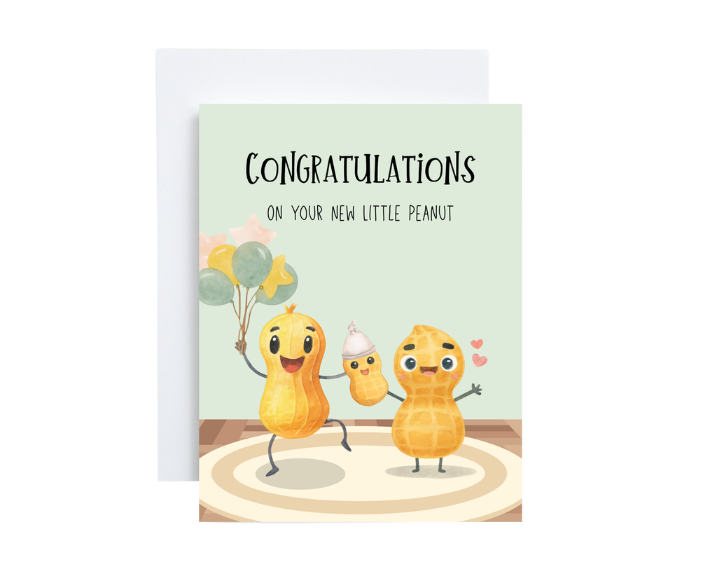 Baby Card - "Congratulation On Your New Little Peanut"