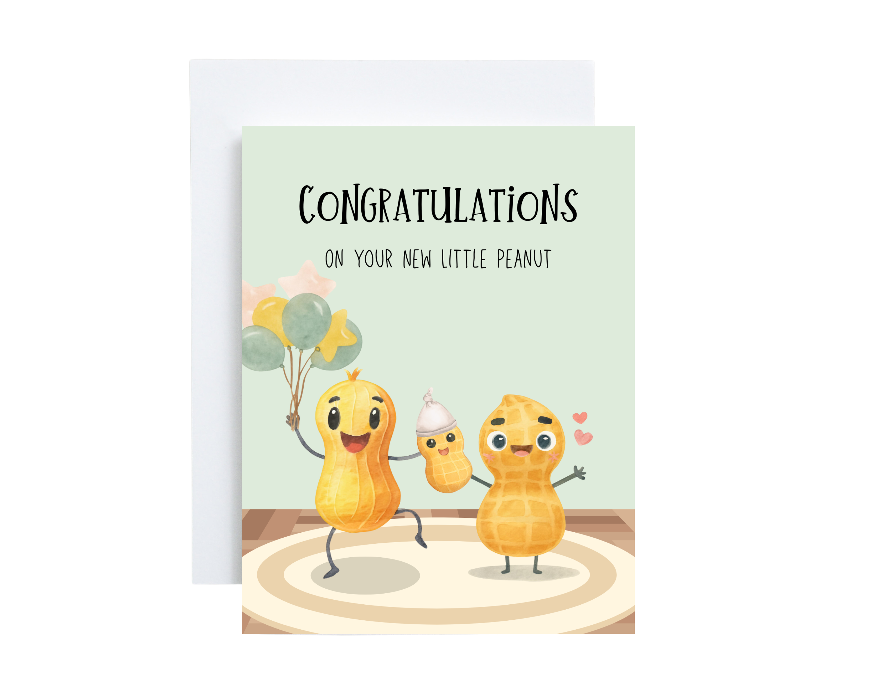 Baby Card - "Congratulation On Your New Little Peanut"