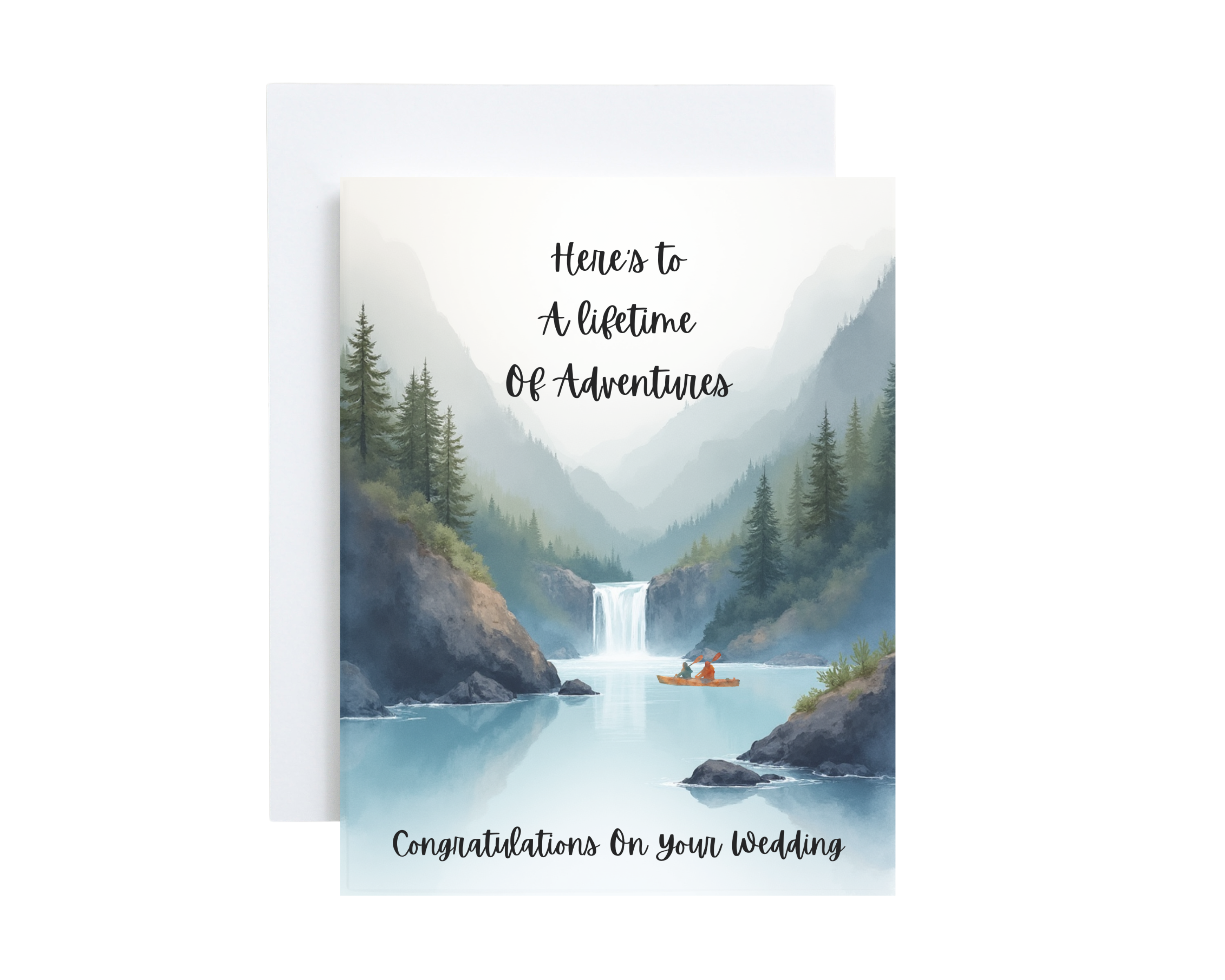 Wedding Card - Here's To A Lifetime Of Adventures