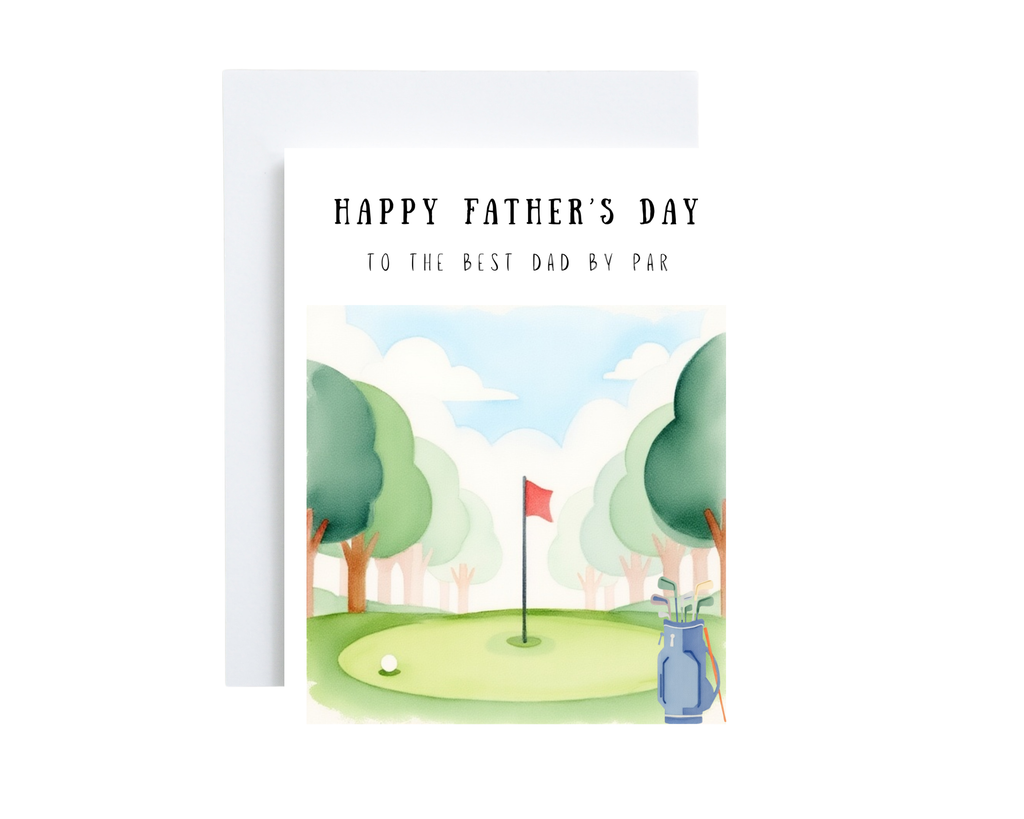 Father's Day Card - Best Dad By Par