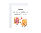 Wedding Card - You Two Go Together Like PB & J