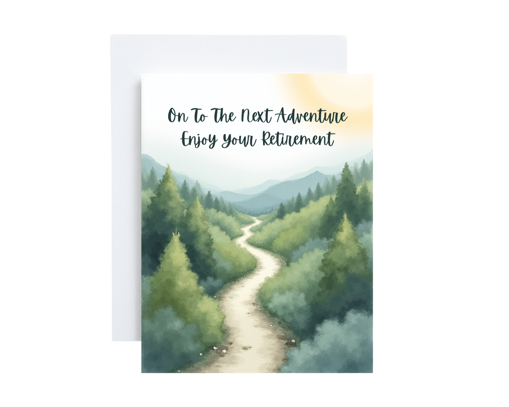 Retirement Card - On To The Next Adventure