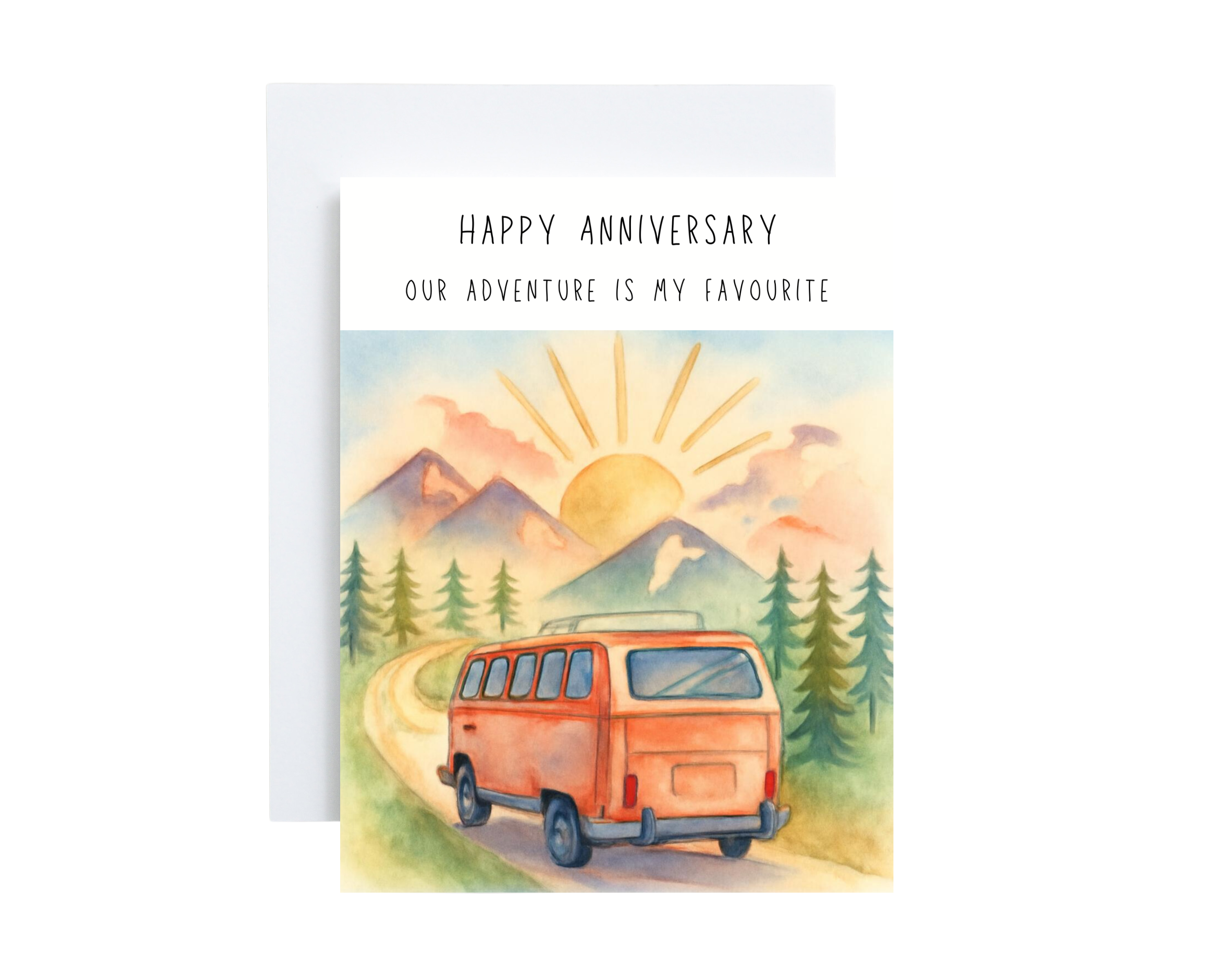 Anniversary Card - "Our Adventure Is My Favourite"